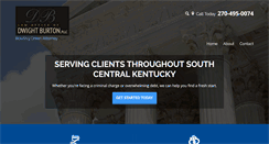 Desktop Screenshot of lawofficeofdwightburton.com